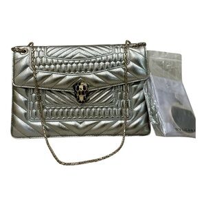✨💎RARE💎✨ BVLGARI SERPENTI FOREVER SHOULDER BAG w/MIRROR, COA,DUSTY, GIFT